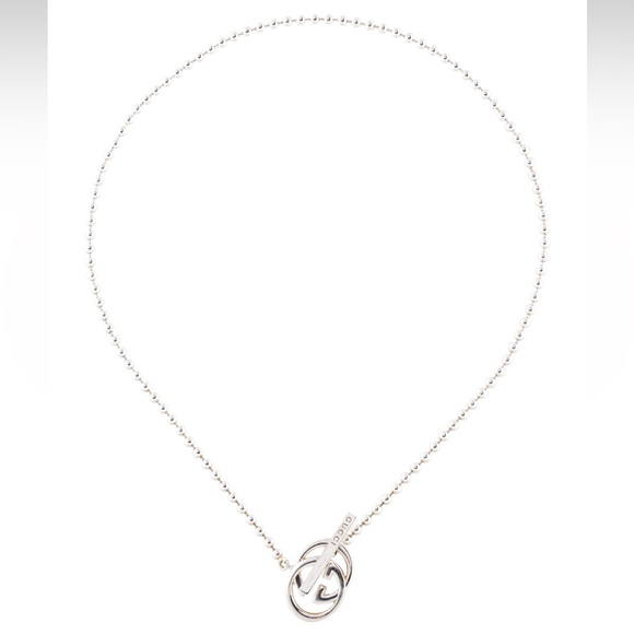 Gucci Jewelry - Gucci Interlocking G Boule Toggle Silver Necklace FULL INCLUSION